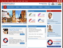 Tablet Screenshot of keralapolice.gov.in